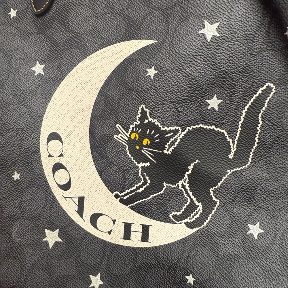 NWT Coach City Tote In Signature Canvas With Halloween New CW451 - Picture 6 of 8